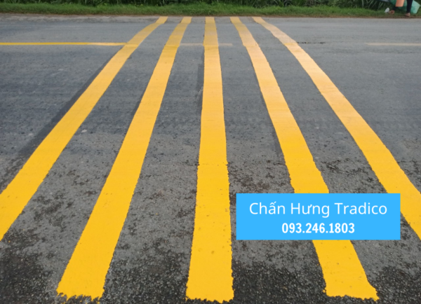 Công Ty TNHH SX TM Và DV Mai Chấn Hưng sản xuất, cung cấp, thi công trồng cọc H và sơn kẻ vạch đường