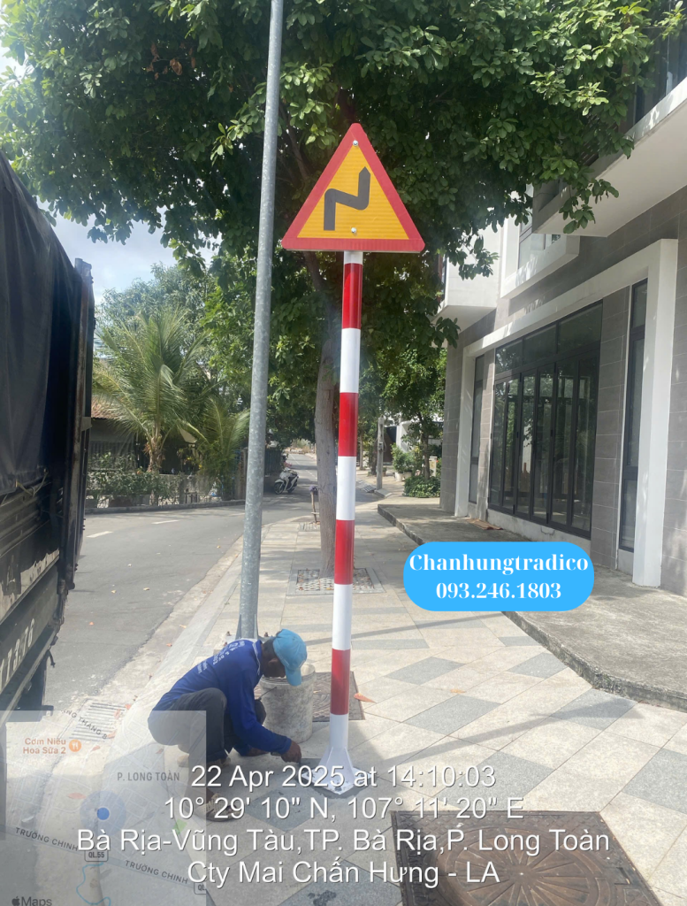 Sản xuất và cung cấp trụ biển báo giao thông - cột biển báo giao thông - Mai Chấn Hưng - 093.246.1803 Cung cấp và lắp đặt thiết bị an toàn giao thông tại Vũng tàu