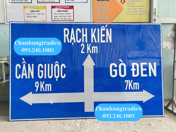 SẢN XUẤT CUNG CẤP VÀ LẮP ĐẶT BIỂN BÁO CHỈ HƯỚNG ĐƯỜNG