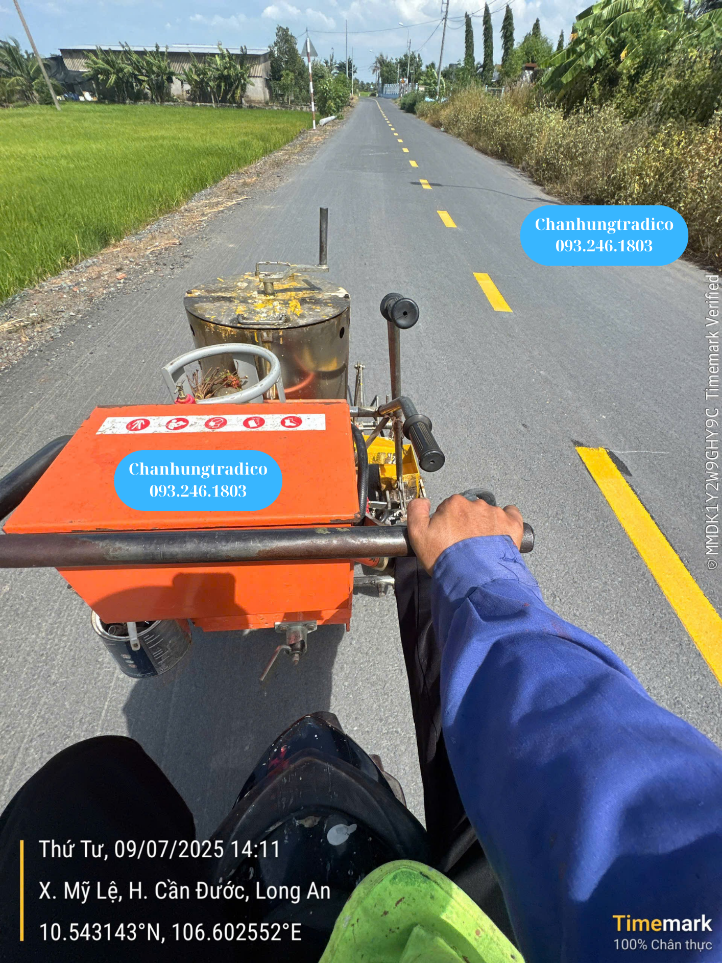 Sơn kẻ vạch đường - Mai Chấn Hưng _ 093.246.1803