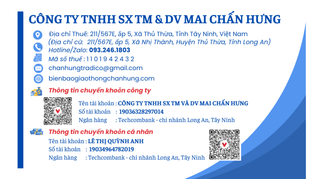 Thông tin công ty TNHH SX TM & DV Mai Chấn Hưng