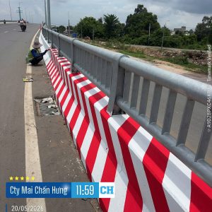 Thi công sơn lan can cầu