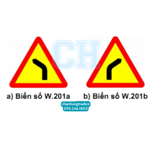 Biển Báo Chỗ Ngoặt Nguy Hiểm W.201a,b - Cung Cấp & Thi Công Uy Tín, Chất Lượng