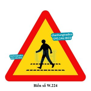 Biển Báo Đường Người Đi Bộ Cắt Ngang W.224