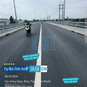 Vạch 2.2 vạch đơn, nét liền, màu trắng