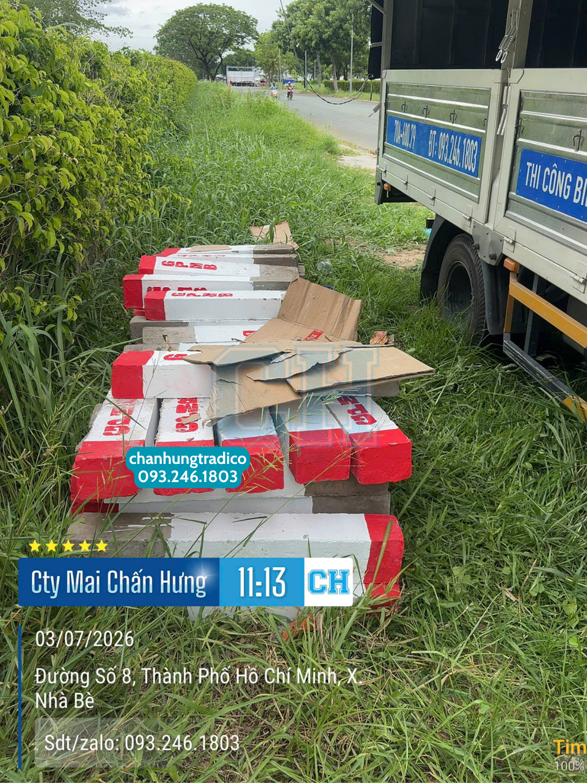 Cọc GPMB (Cọc Giải Phóng Mặt Bằng)