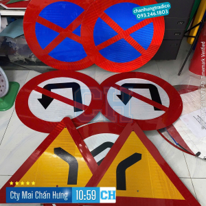 Biển báo cấm dừng xe và đỗ xe P.130 và biển báo khác