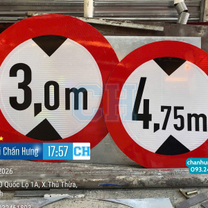 Biển báo hạn chế chiều cao P.117 3m và 4,75m