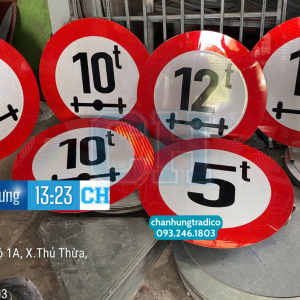 Biển Báo Hạn Chế Tải Trọng Trên Trục Xe P.116