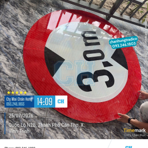 Biển báo giới hạn chiều cao p.117 3 m