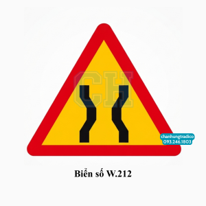Biển Báo Cầu Hẹp W.212